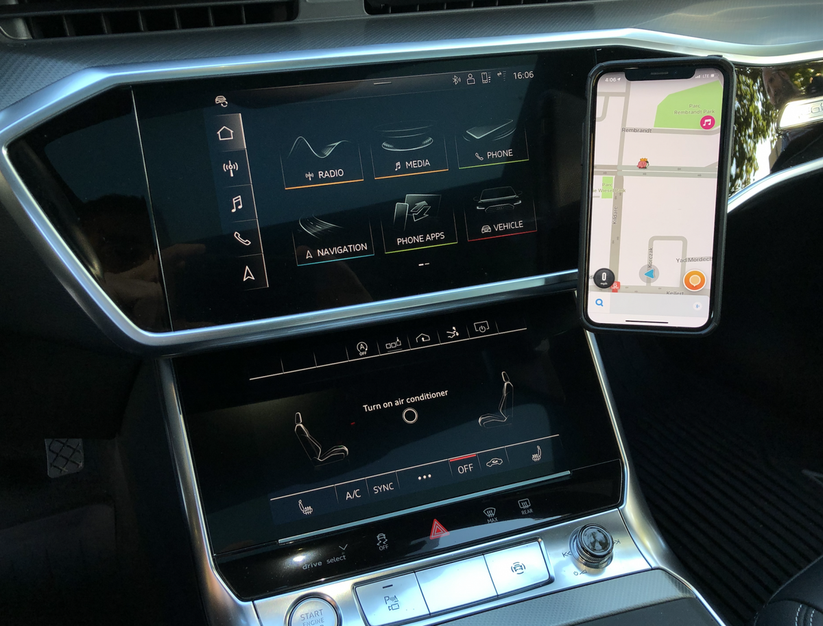 Audi a7 phone shop holder