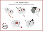 2015 - present TT/TTS/TTRS Bracket + Swivel MagSafe Wireless Charging Holder