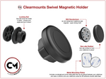 2015-present A4/S4/RS4 Adhesive Mount + Swivel Magnetic & Cradle Holder