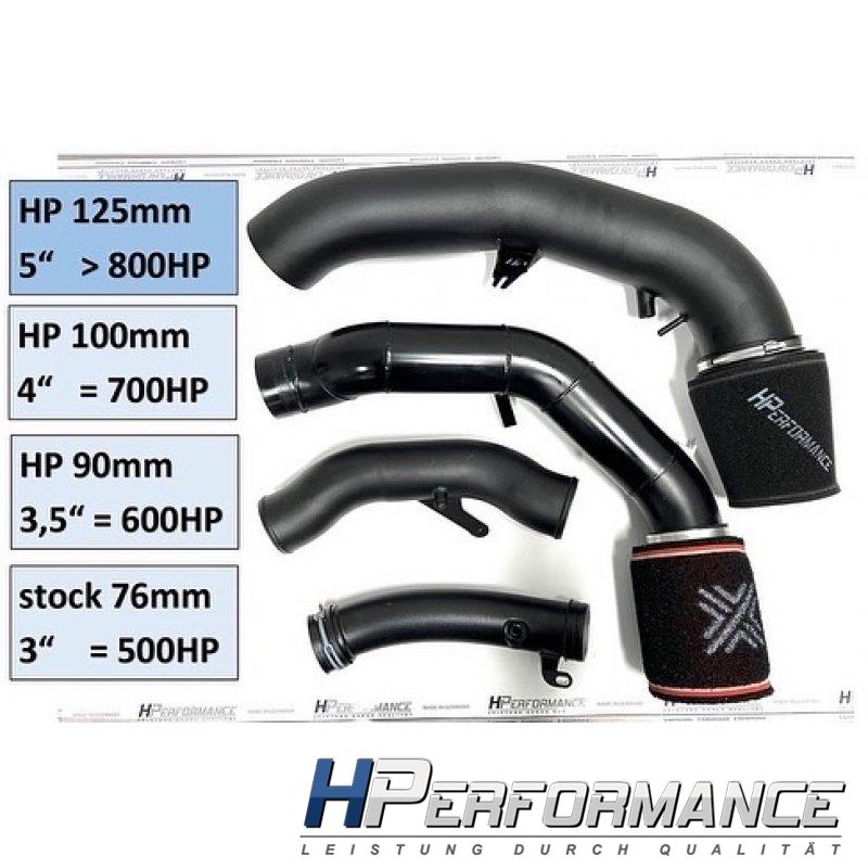 5" / 125mm intake with 4" 100mm turbo inlet / air baffle 2.5 TFSI DAZA DNWA RS3, TTRS