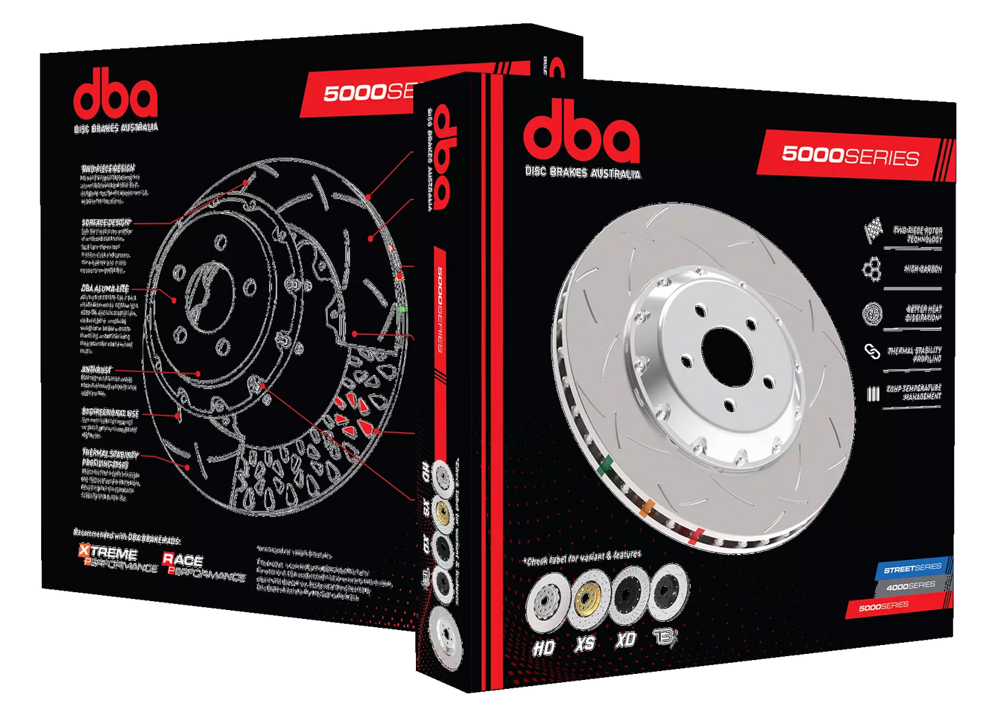 DBA - DBA52844SLVS - 5000 Series T3 Brake Rotor; Front