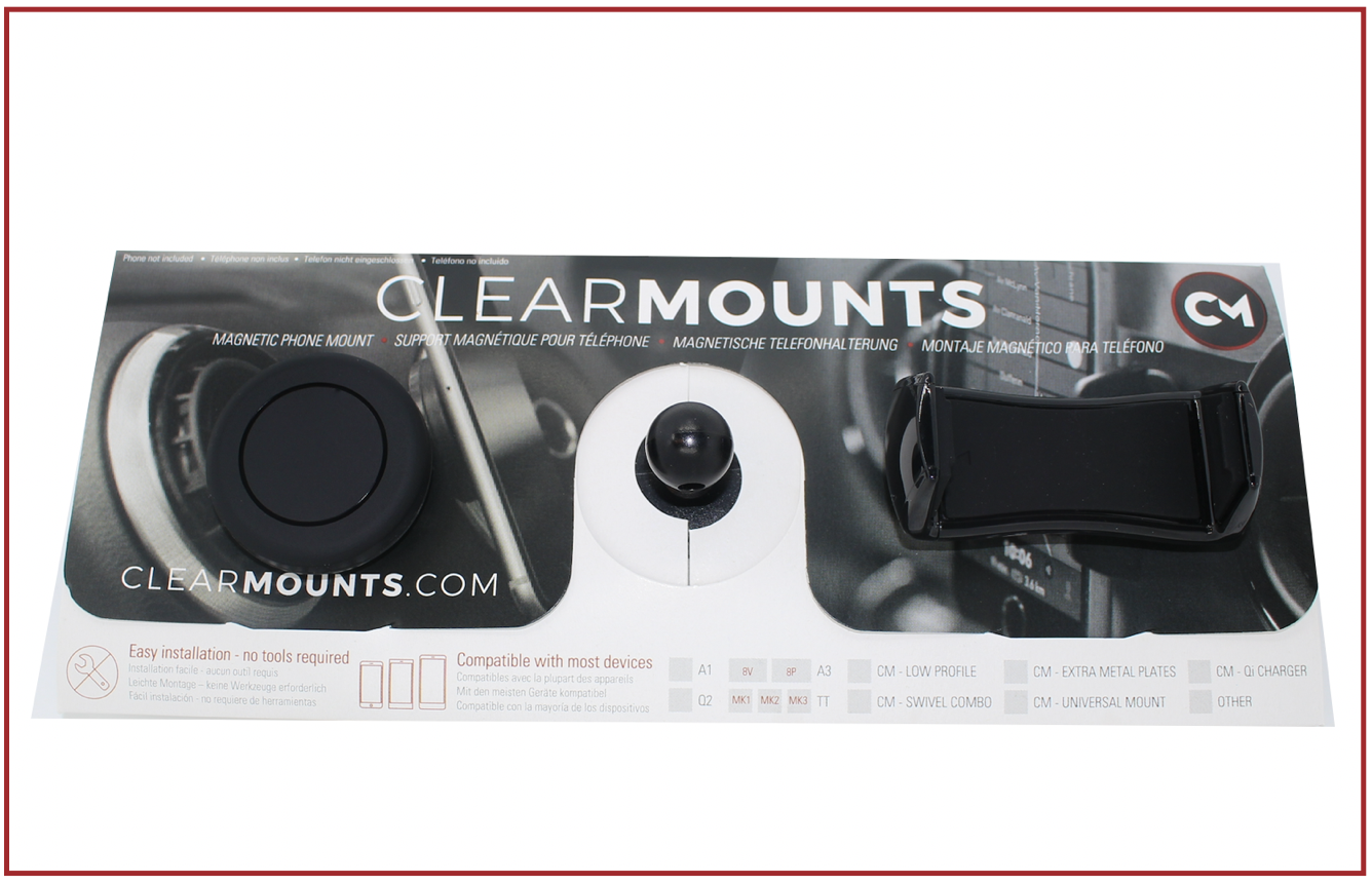 2016 - present A5/S5/RS5 Adhesive Mount + Swivel Magnetic & Cradle Holder